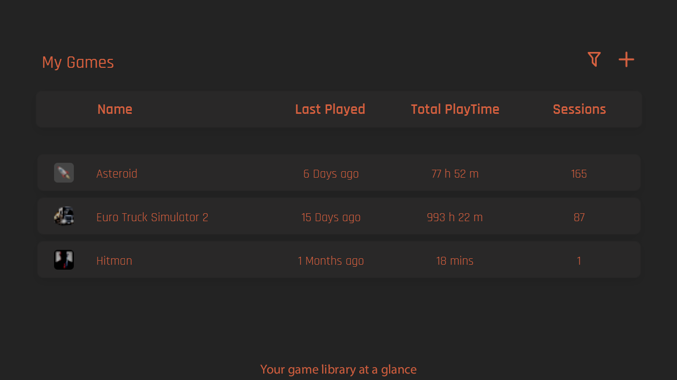 image slider showing screenshots of app